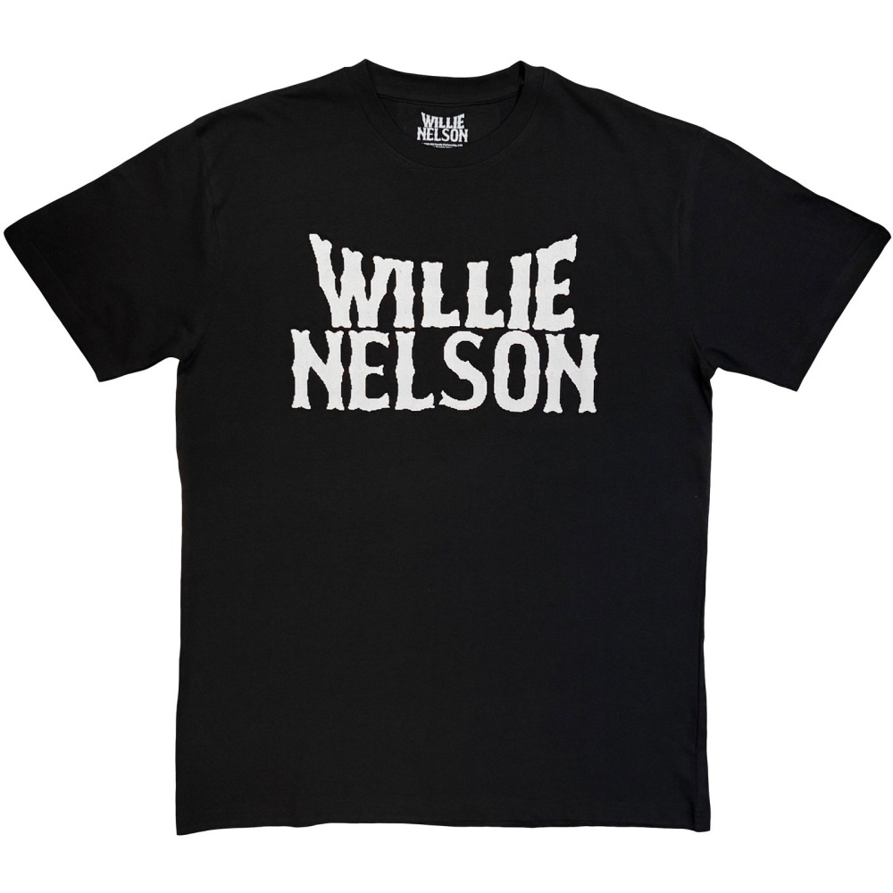 Willie Nelson - Logo Mono Herren TShirt - Schwarz